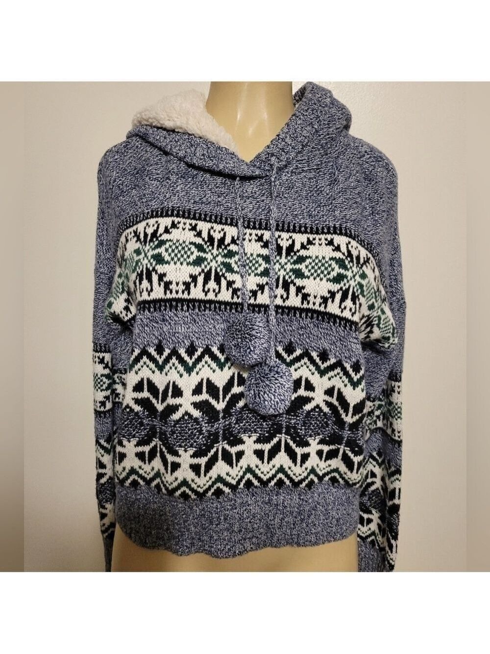 Between Me And You Pull Over Hoodie Faux Fur Comfy Warm Mountains